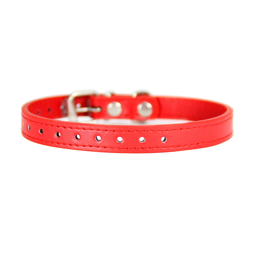 Elegant PU Leather Collar for Pets Unisex Design for Small and Medium Dogs & Cats