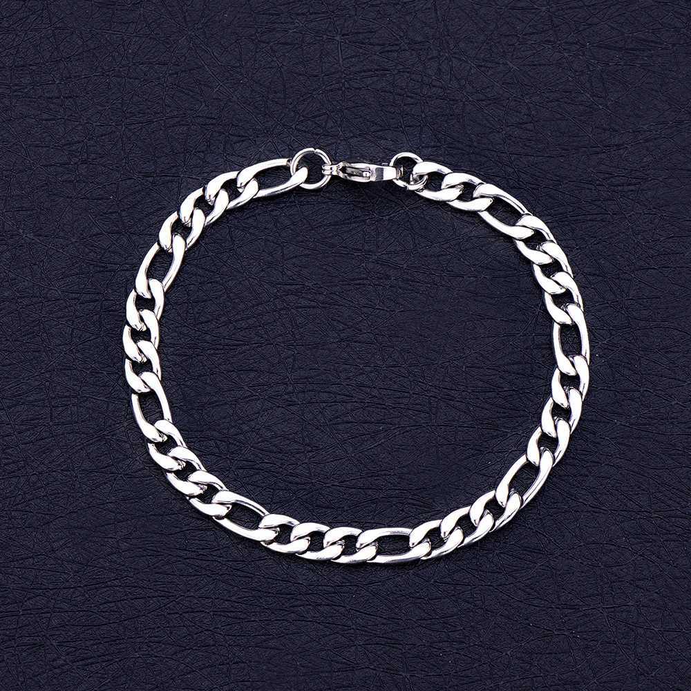 Width 6/8/10MM Mens Stainless Steel Link Chain Bracelet Fashion Hip Hop Rock Style NK Bracelet Party Gift Jewelry Length 20CMX240913