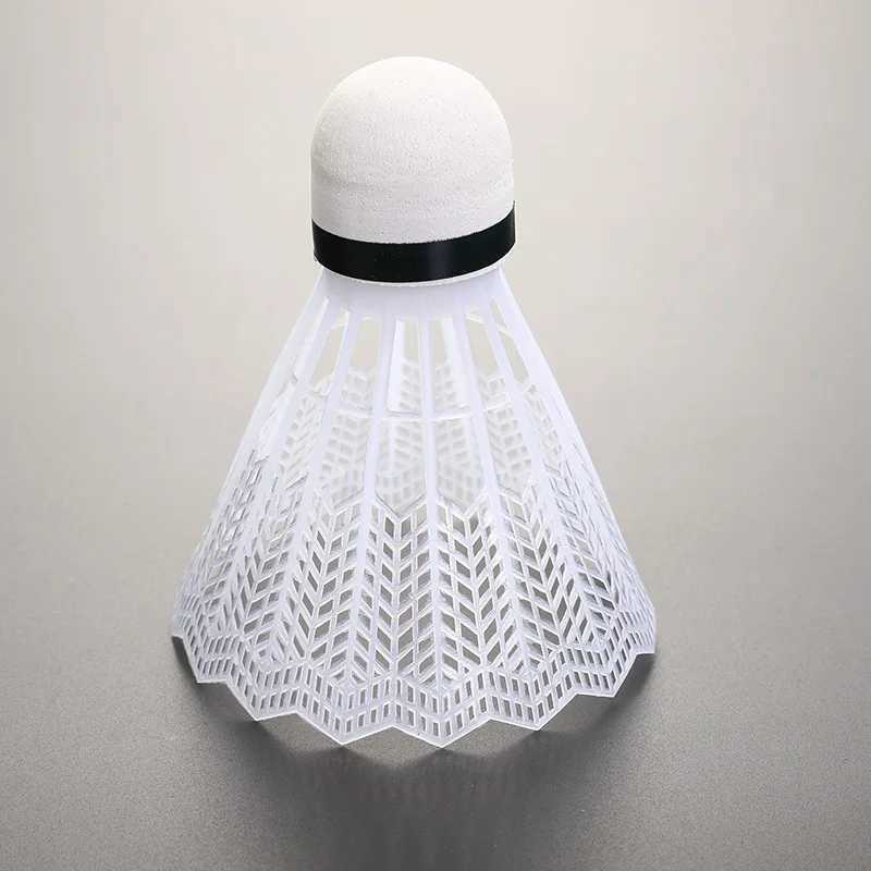 6pcs/tube Super Nylon Shuttlecock Table Fiber Ball Head Full Round Wool Style Plastic Use Durable Badminton for Outdoor Training Y240912