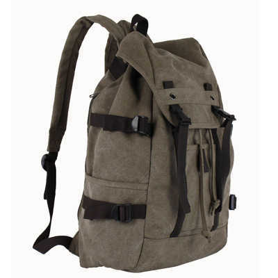 Korean casual street style versatile Canvas Backpack computer bag in various colors 240915