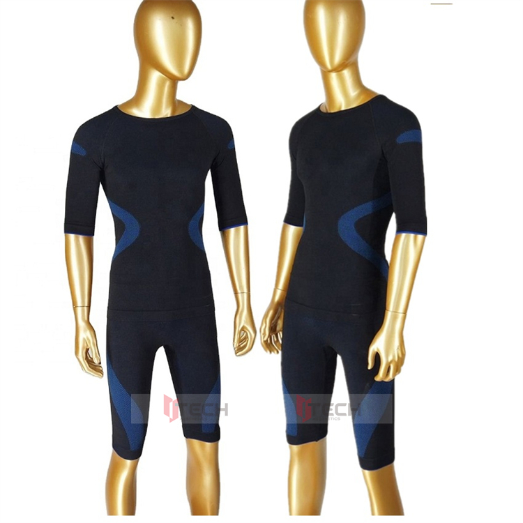 blue miha bodytec ems training suit vest ems underwear for body ems trainer ems wireless xems device