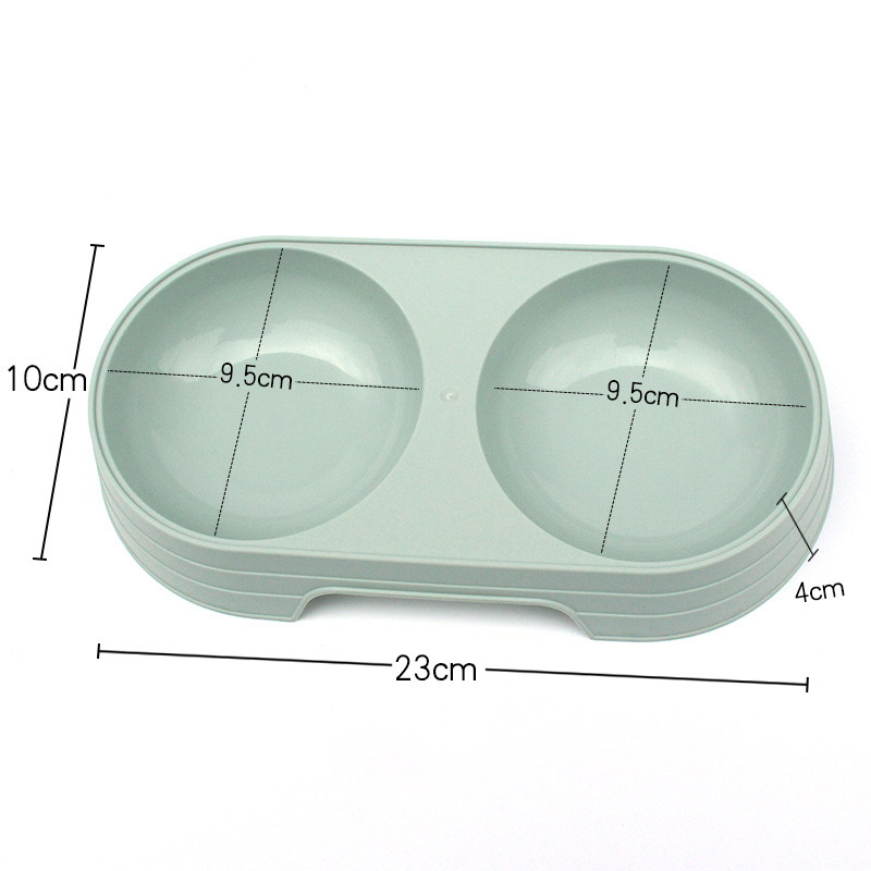 Eco Friendly Wheat Straw for Pet Bowl for Dogs and Cats Candy Color Pet Puppy Food Water Bowls Anti-Skip No Tip Random Color