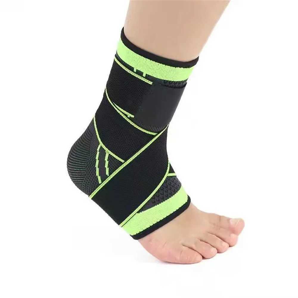 1pc Nylon Sports Gym Ankle Brace Protector Compression Strap Sleeves Support High Elastic Bandage Fitness Foot Protective Gear Y240913