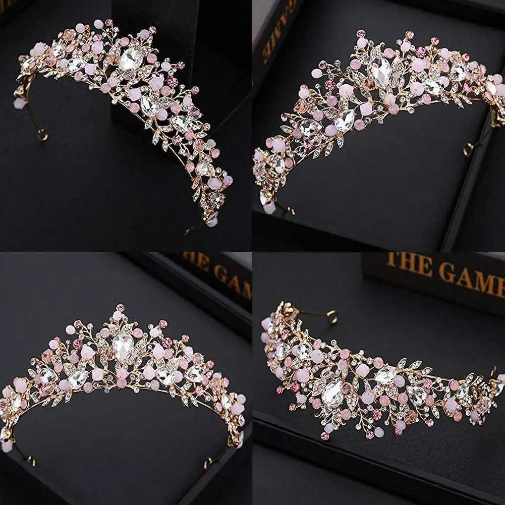 Crystal Tiara Crown Princess Costume Headband Bride Wedding Hair Accessories Gift Holiday Party Jewelry Butterfly CrownX240913