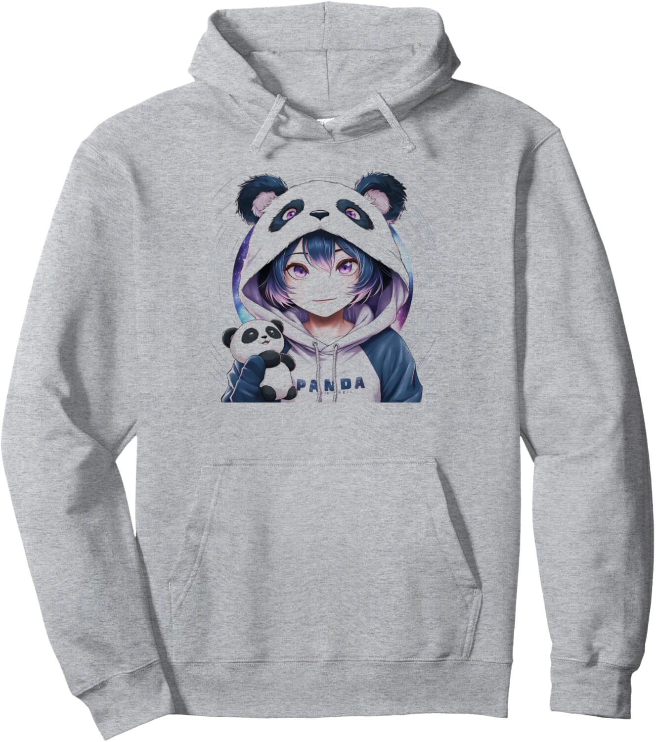 Hoodie for Mens Womens Panda Bear Galaxy Anime Kawaii Cute Japanese Aesthetic Pullover Hoodie Graphic Hoodies sweatshirt Pullover Long Sleeve