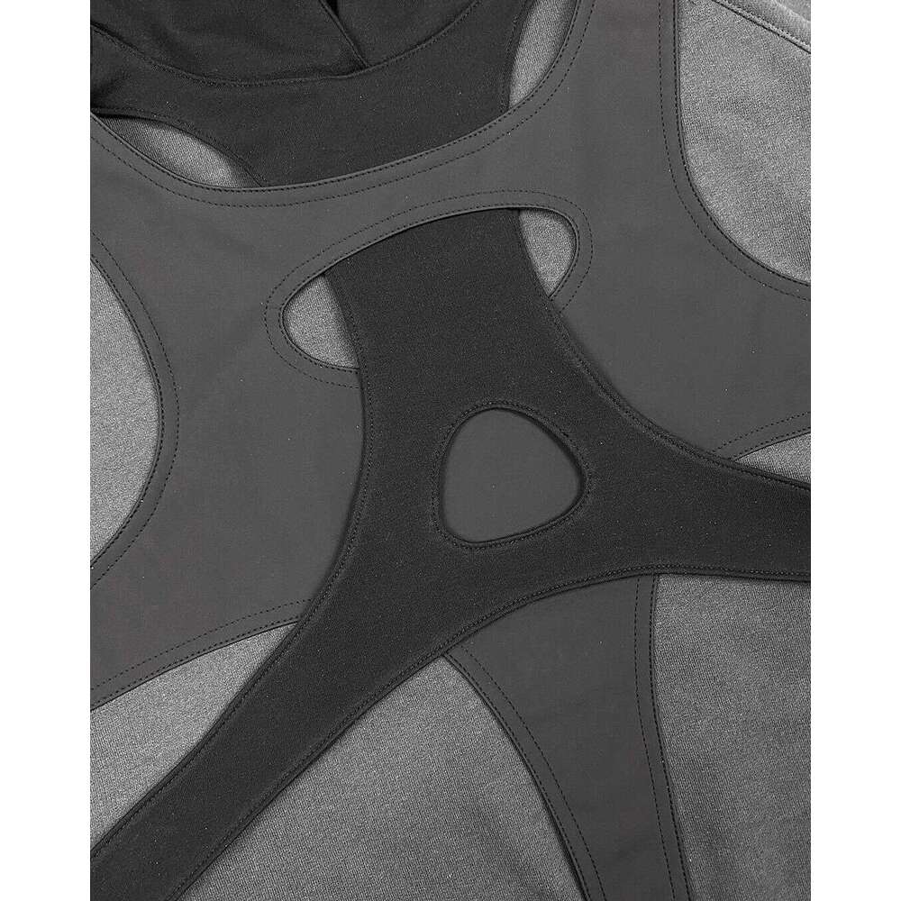 Haruku Patchwork Street Long-sleeved Women Contrasting Sweatshirts Y2K Dark Hip-hop Hoodie Loose Casual Streetwear Men