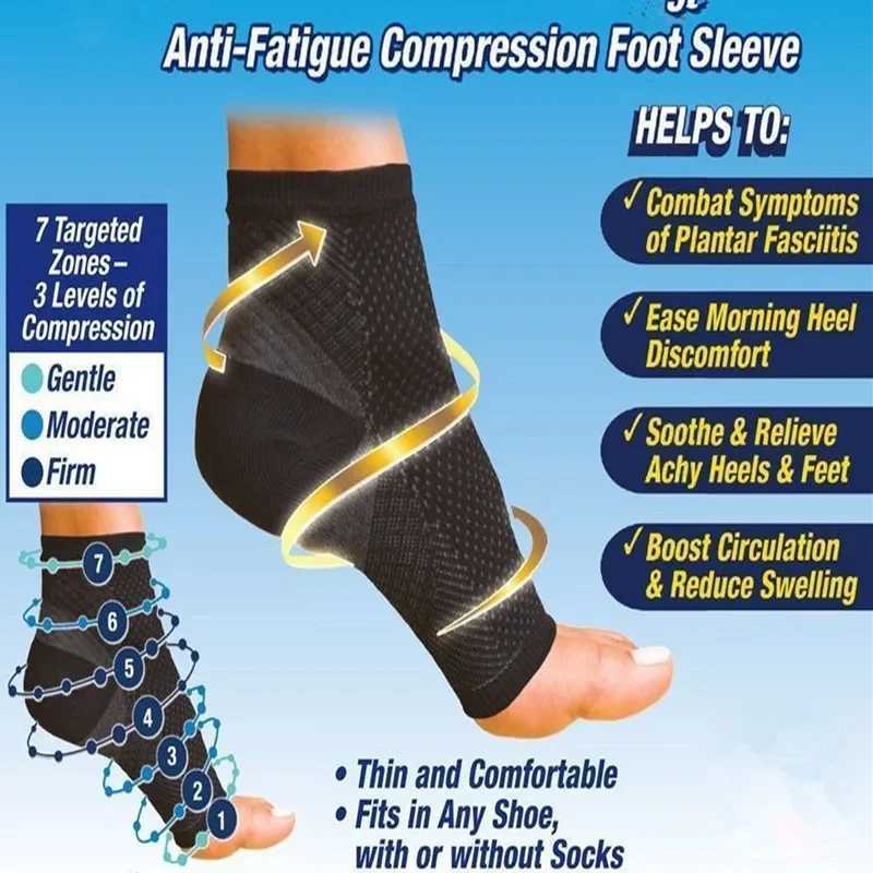 Ankle Protector Sports Safety Plantar Fasciitis Woman Foot Protection Neuropathy Compression Socks Ankel Support for Men Man Y240913