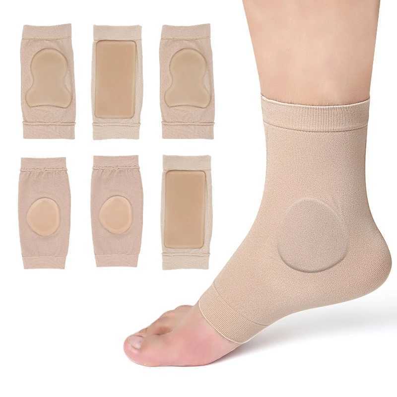 2 Pcs/Pair Anti Fatigue Foot Sleeve Elastic Gel Foot Sleeve Anklet Protective Gear Sports Ankle Brace Compression Socks Y240913