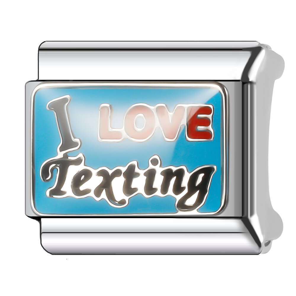 New Women's Gift angel Bead Italian Charms Links Bangle Beads Fit 9mm Stainless Steel Bracelet Making DIY For Women Fashion Jewelry