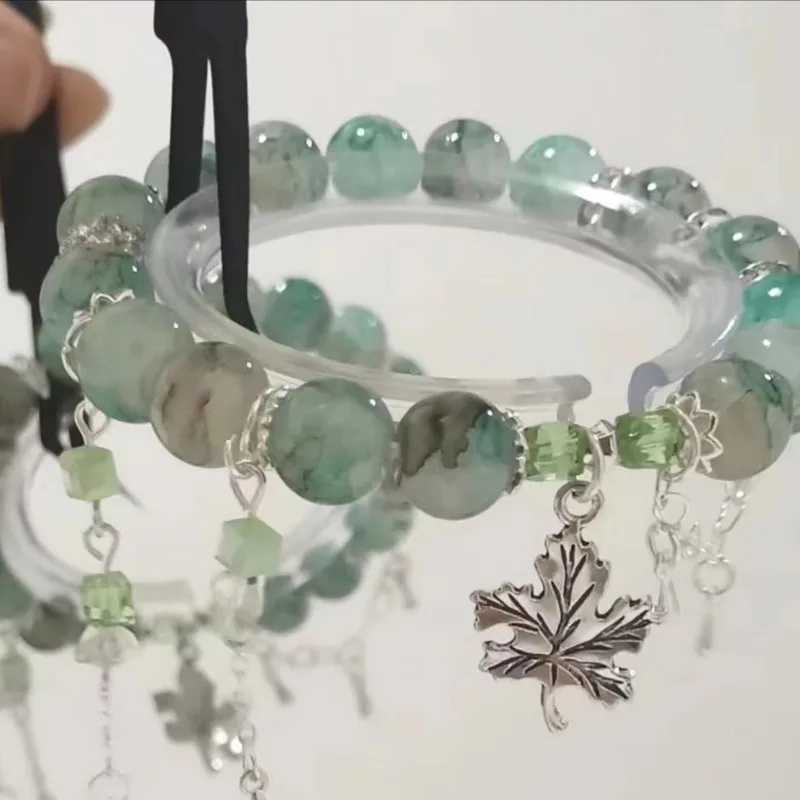 Summer Sweet Romantic Crystal Bead Tassel Bracelet Girl Creative Design Handmade Bead Bracelet Friendship Jewelry Gift W240913