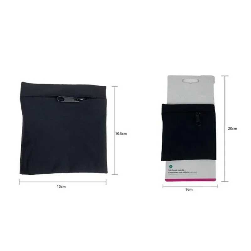 Wrist Support 1PC Zipper Running Bags Lightweight Wrist Wallet Pouch for Phone Key Card Sweatband Gym Fitness Sports Cycling Wristband Arm Bag z240913