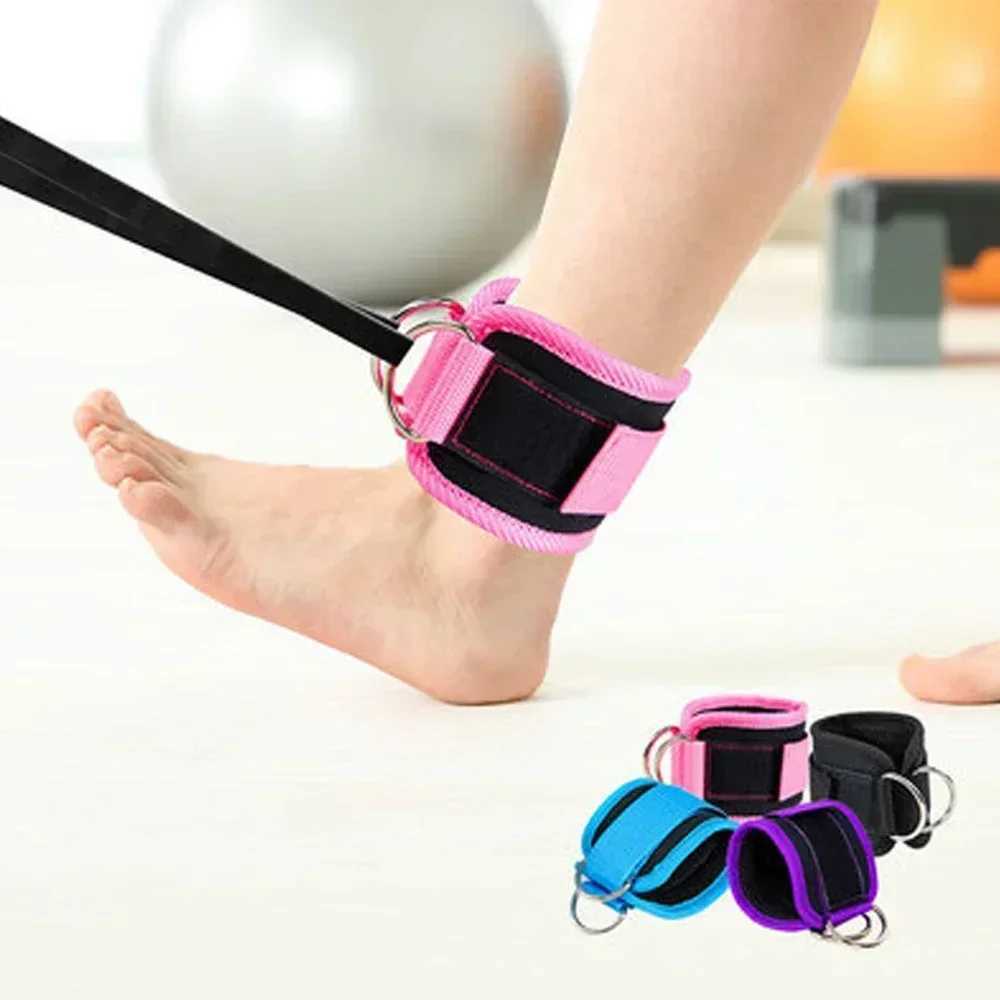 1PC Fitness Ankle Straps For Leg Exercises Adjustable D-Ring Ankle Support Brace Gym Workout Equipment Sports Training Belt Y240913