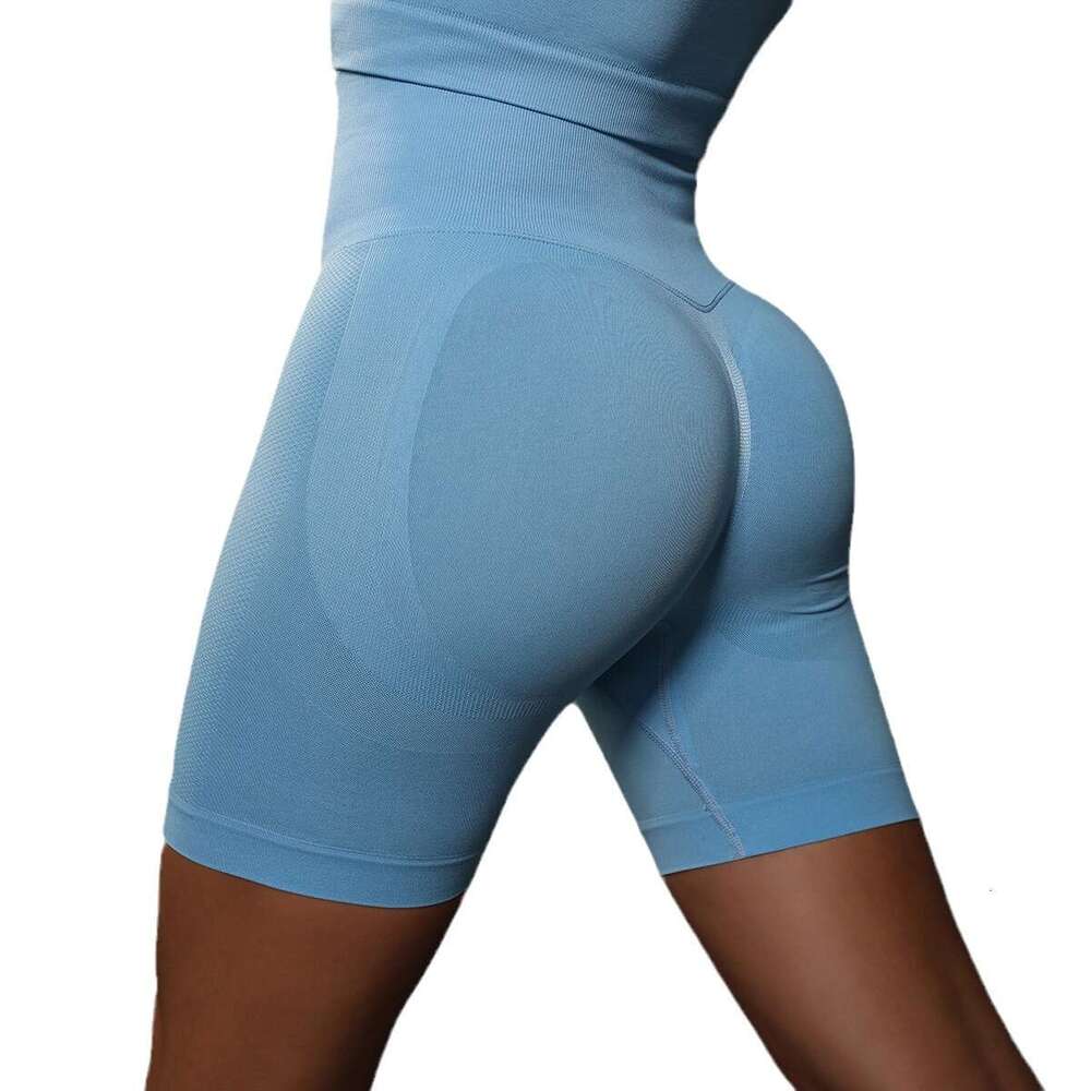 Peach High Waist Yoga Pants for Women Slimming Lifting Hip Tights Seamless Knitted Running and Fitness Shorts Designer Workout Clothe for Woman