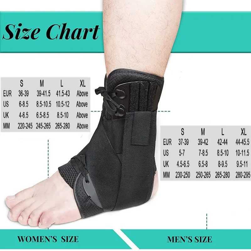 1Pcs Ankle Support Brace Adjustable Ankle Wrap Protector Women Men Lace Up Foot Stabilizer for Running Basketball Sports Safety Y240914