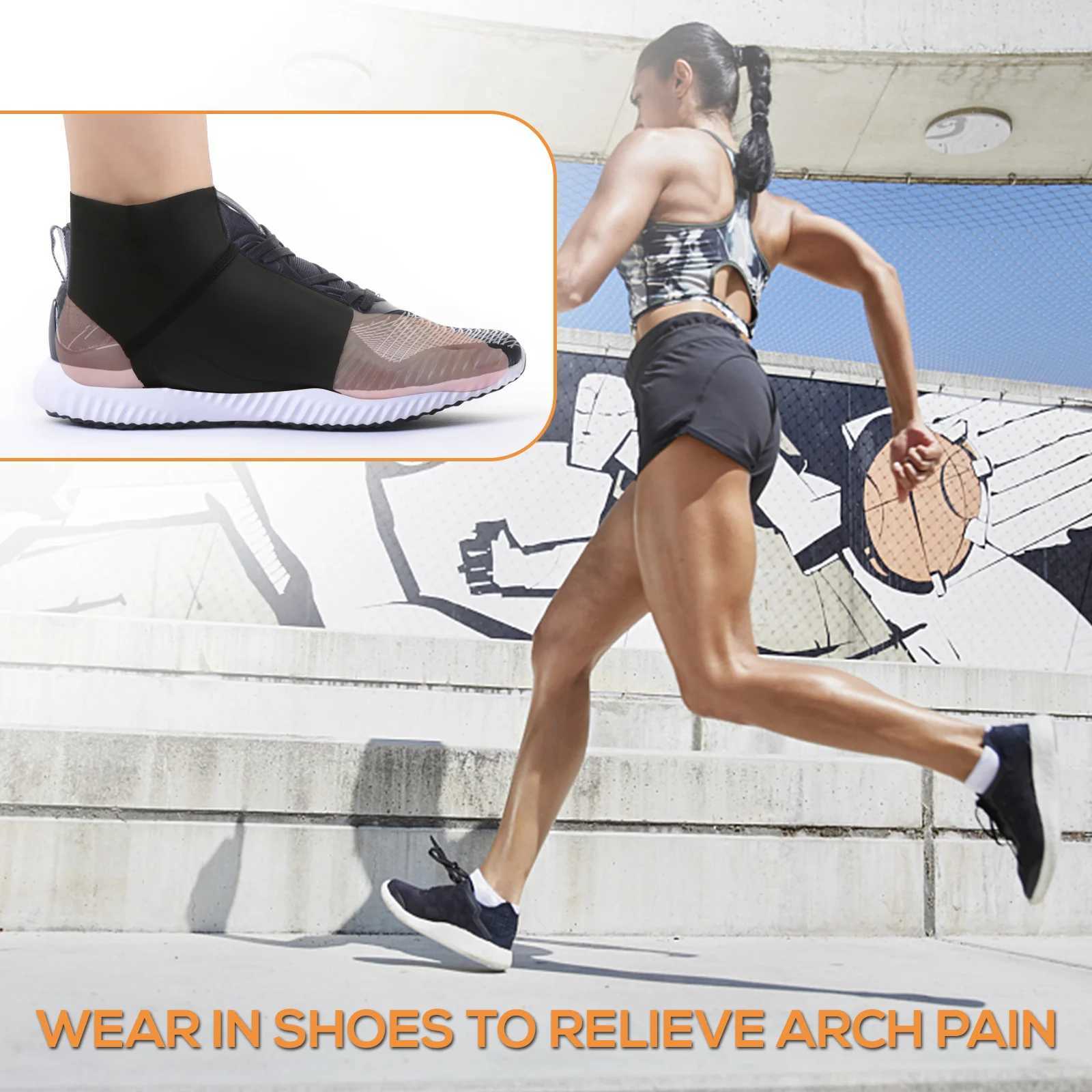 1 Pair Arch Support Brace With Gel Ankle Protector Flat Foot Socks with Gel Inserts Insole Cushion For Ankle Arch Pain Relief Y240913