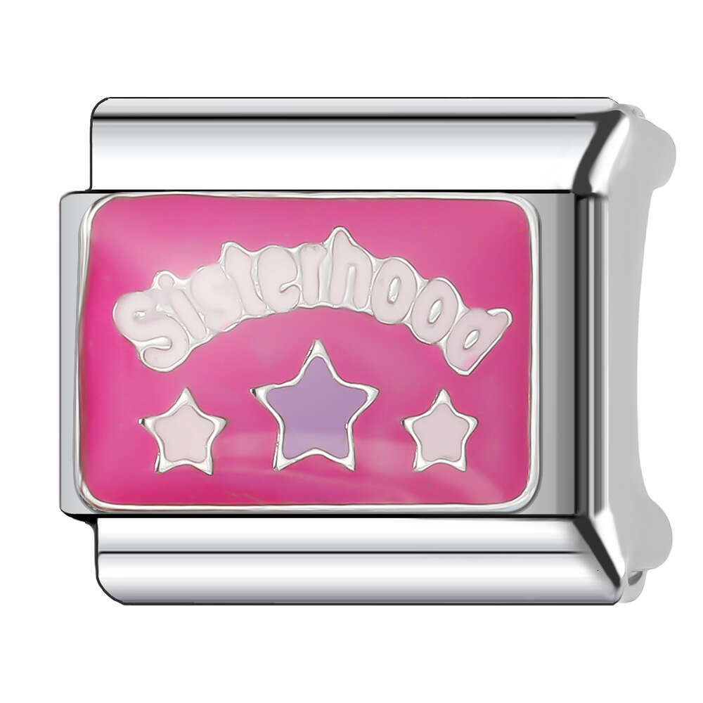 New Women's Gift rainbow ball Sunny Bead Italian Charms Links Bangle Beads Fit 9mm Stainless Steel Bracelet Making DIY For Women Fashion Jewelry