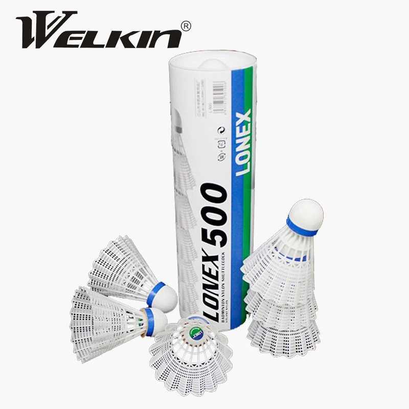 6pcs/tube Super Nylon Shuttlecock Table Fiber Ball Head Full Round Wool Style Plastic Use Durable Badminton for Outdoor Training Y240912