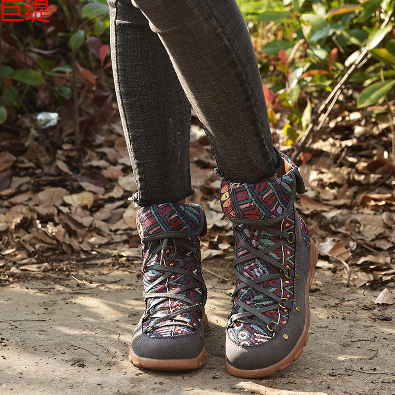 2020 autumn Winter new Women's Ladies Retro Bohemian Style Ankle Zip Short Boots Booties Casual Shoes women boots shoes uio9