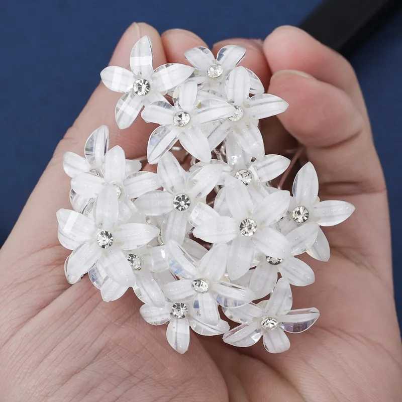 20pcs Bridal Hair Jewelry Women Pearl Rhinestone U-shaped Pin Metal Barrette Clip Hairpins Wedding Hair Ornaments AccessoriesX240913