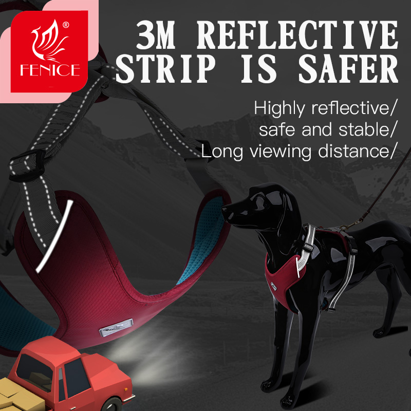 Fenice Outdoor Professional Fashionable Medium Small Dog Explosion-proof Reflective Chest Strap