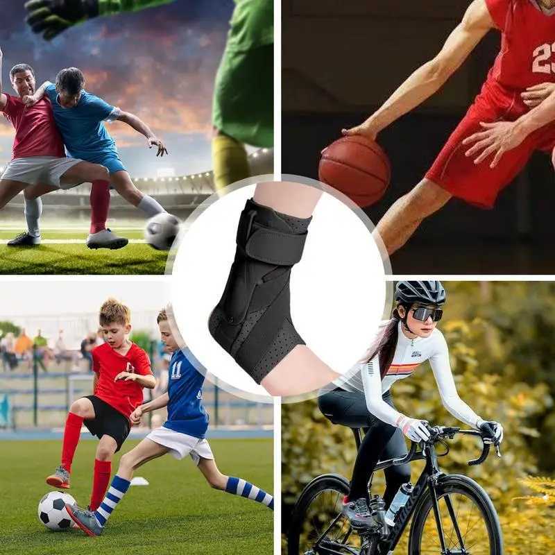 Ankle Support Lace Up Adjustable Support Adjustable Comfortable Stretchy Breathable Compression Ankle Brace For Running Baseball Y240913