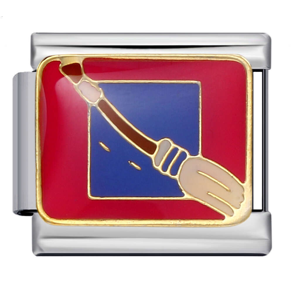 New Halloween Elements DIY Titanium Steel Welded Gold Plated Bracelet Accessories Italian Charm Links Stainless Steel Fit 9Mm Bracelet Jewelry DIY Mak