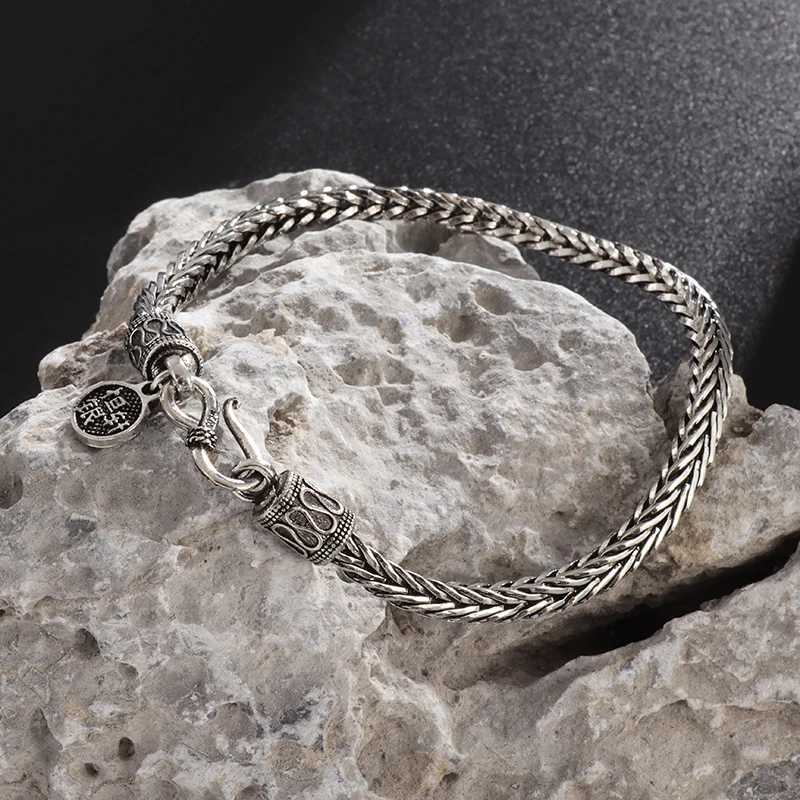 Retro Punk Keel Chain Metal Bracelet for Men Women Fashion Personality Cool Motorcycle Rock Rider Jewelry GiftX240913