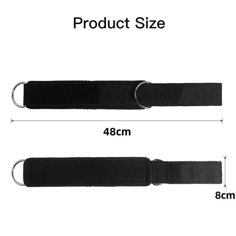 Fitness Ankle Strap for Cable Machines Padded Ankle Attachment for Leg and Glute Gym Ankle Cuff Booty Hip Kickbacks Exercises Y240913