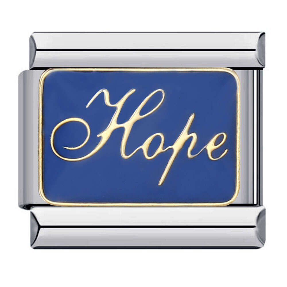 Bead With Gold Plating And Enamel Pattern DIY Bracelet Italian Charm Italian Charm Links Fit 9Mm Bracelet Jewelry DIY Making Gifts