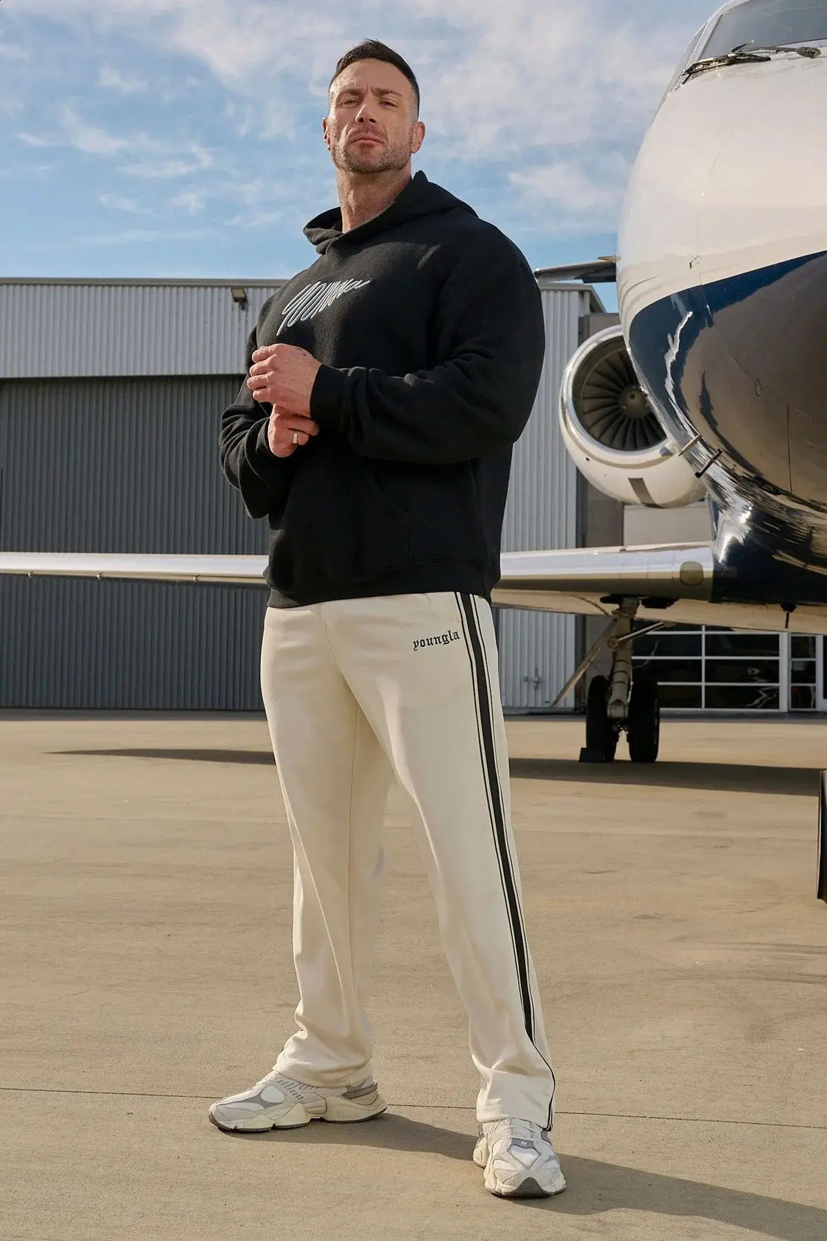 Summer Mens Style Clothing Gym exercise Fitness Outdoor Running embroidery pure cotton Basketball Training trousers 240904