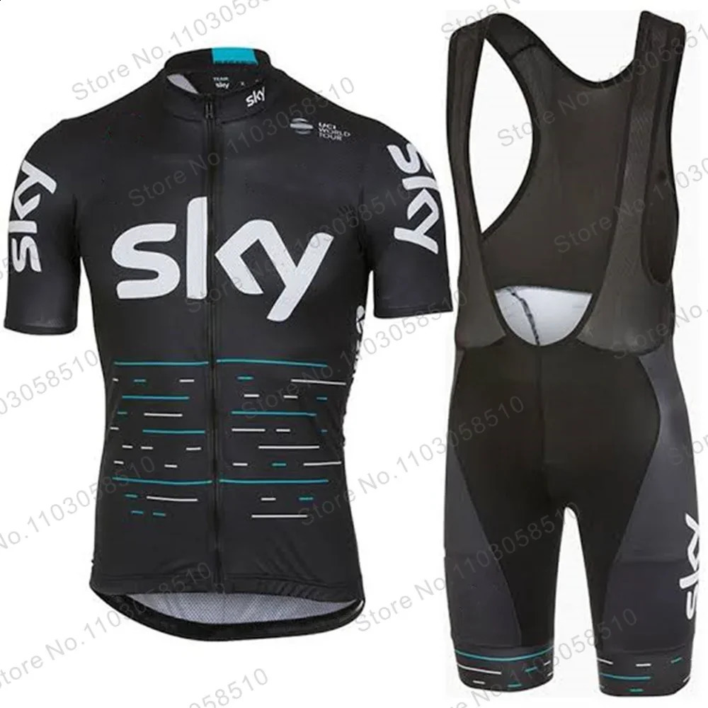 Team Bicycle Set Summer Sky Clothing Professional Shirt Sports Maillot Ropa Ciclismo 240909