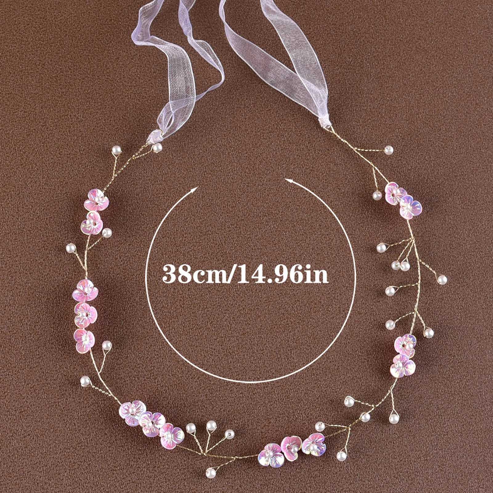 Flower Bridal Alloy Pearl Headband Luxurious White Flower Hair Accessories for Wedding Dating ShoppingX240913