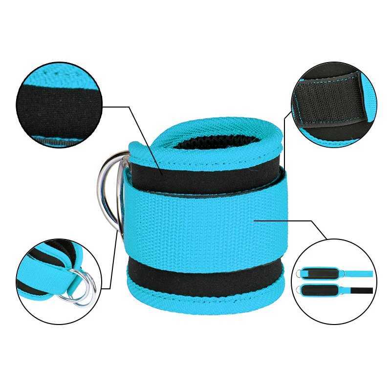 1PC Gym Ankle Straps Adjustable Neoprene Padded Cuffs Ankle Weight Leg Fitness sports Training equipment For Cable Machines Y240913