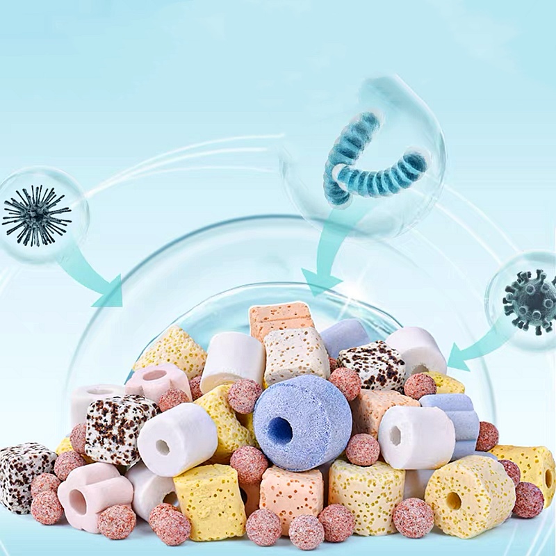 100/200/500g Fish Tank Filter More Than 10 Types Aquarium Bio Balls Carbon Ceramic Ring Material Ceramic Ring Bacteria House