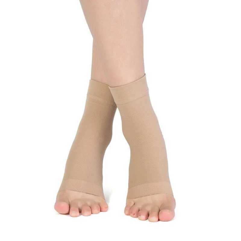 Foot Compression Sleeve Elastic Ankle Brace Support Plantar Fasciitis Socks Arch Support Basketball tobillera deportiva XXL Y240913