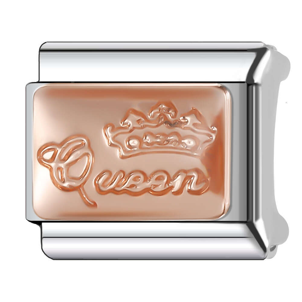 2024 New Women's Gift Enjoy Family love Beads Italian Charms Links Beads Fit 9Mm Stainless Steel Bracelet Making Jewelry