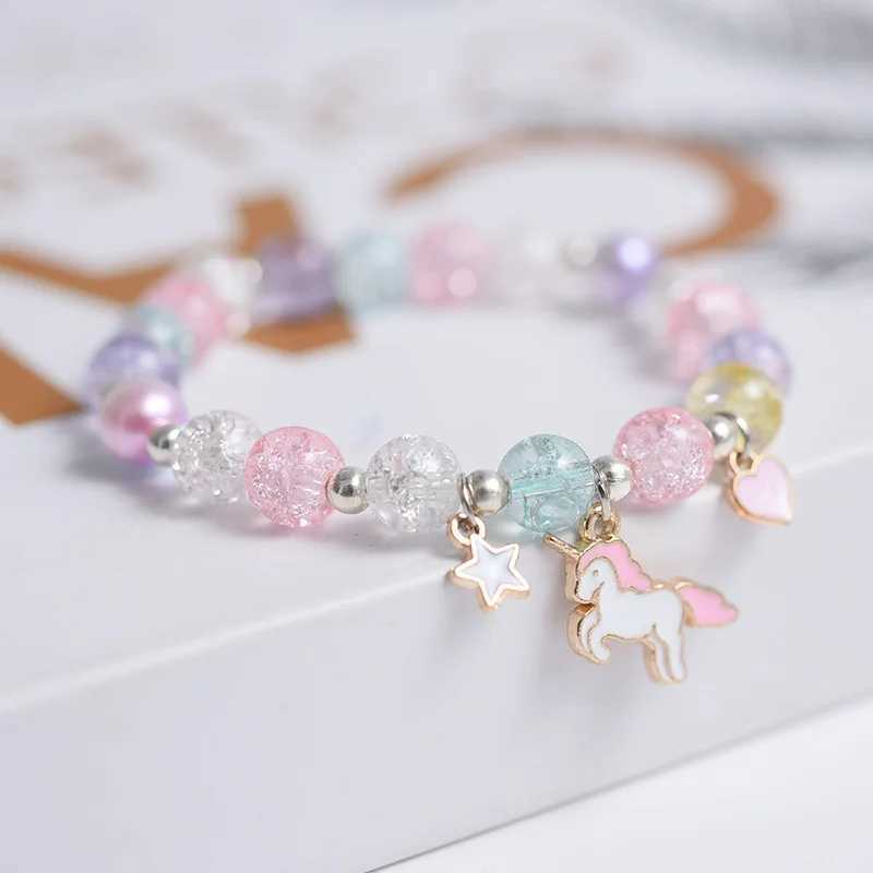 Colorful soft clay bead bracelet suitable for girls sweet fruit friendship bracelet fashionable jewelry accessories wholesale trend gift W240913