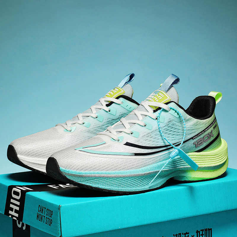 Plate Carbon Marathon Casual AirCushion Sports Running Shoes Lightweight Breathable Men Athletic Gym Sneakers 4e51