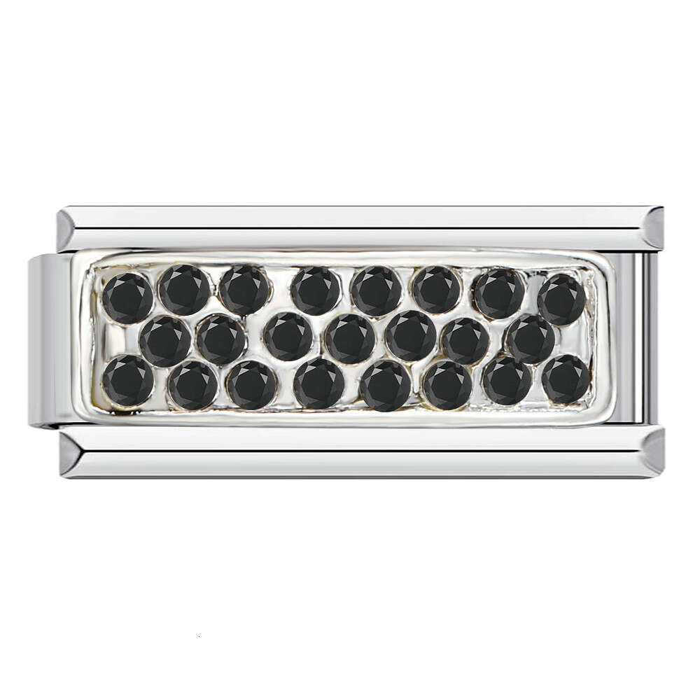 Long dia studded Italian module bracelet, new titanium steel welded oil drop cartoon DIY splicing bracelet Fit 9mm Bracelet Jewelry DIY Making Gifts