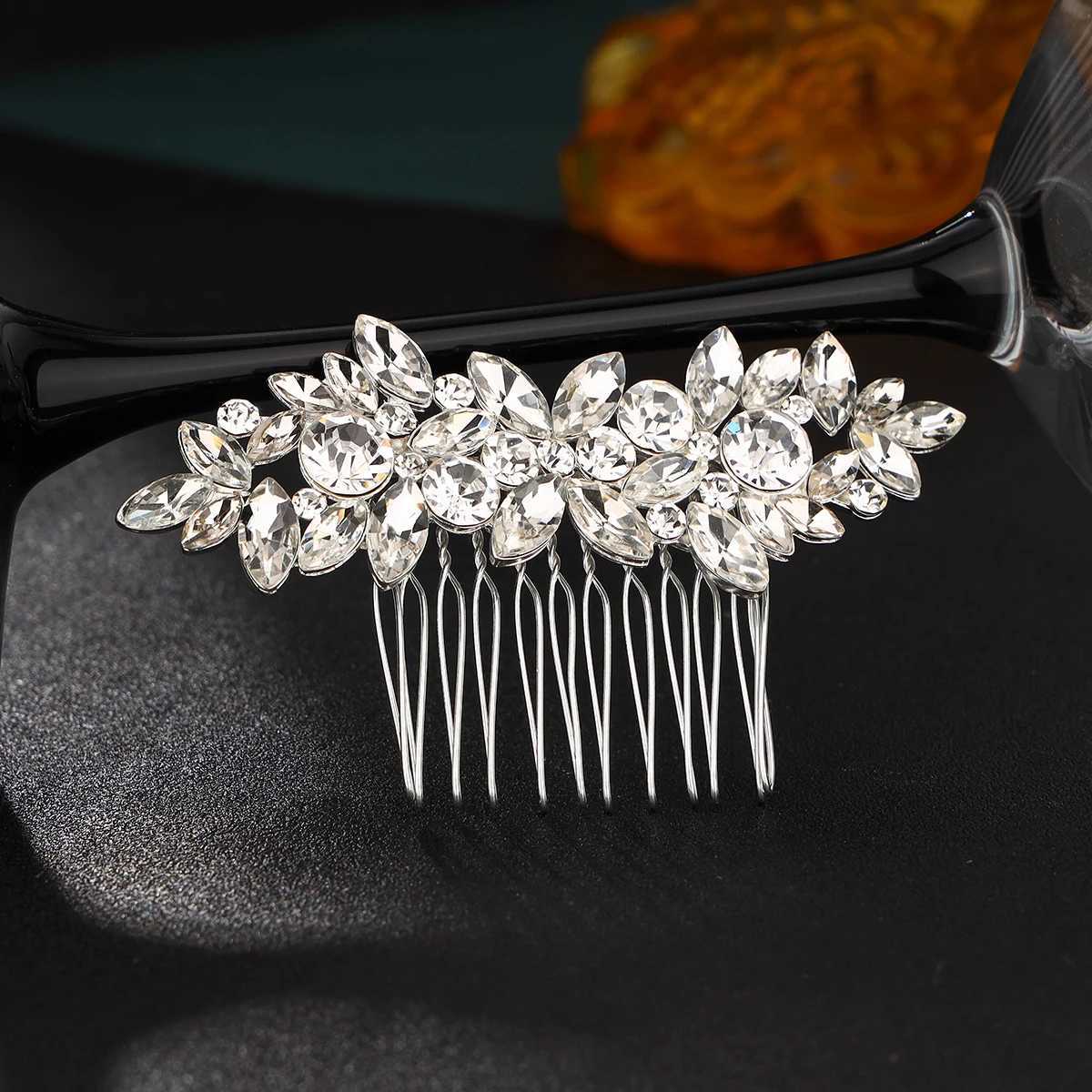 Elegant Rhinestone Bridal Hair Comb for Wedding Hair AccessoriesX240913