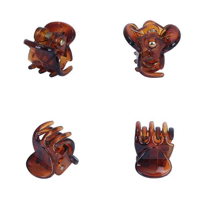 10-20Pcs Hair Claw Clips for Women Girls 1cm 1.5cm Black Brown Transparent Plastic Clamp for Ladies Headwear Hair AccessoriesX240912