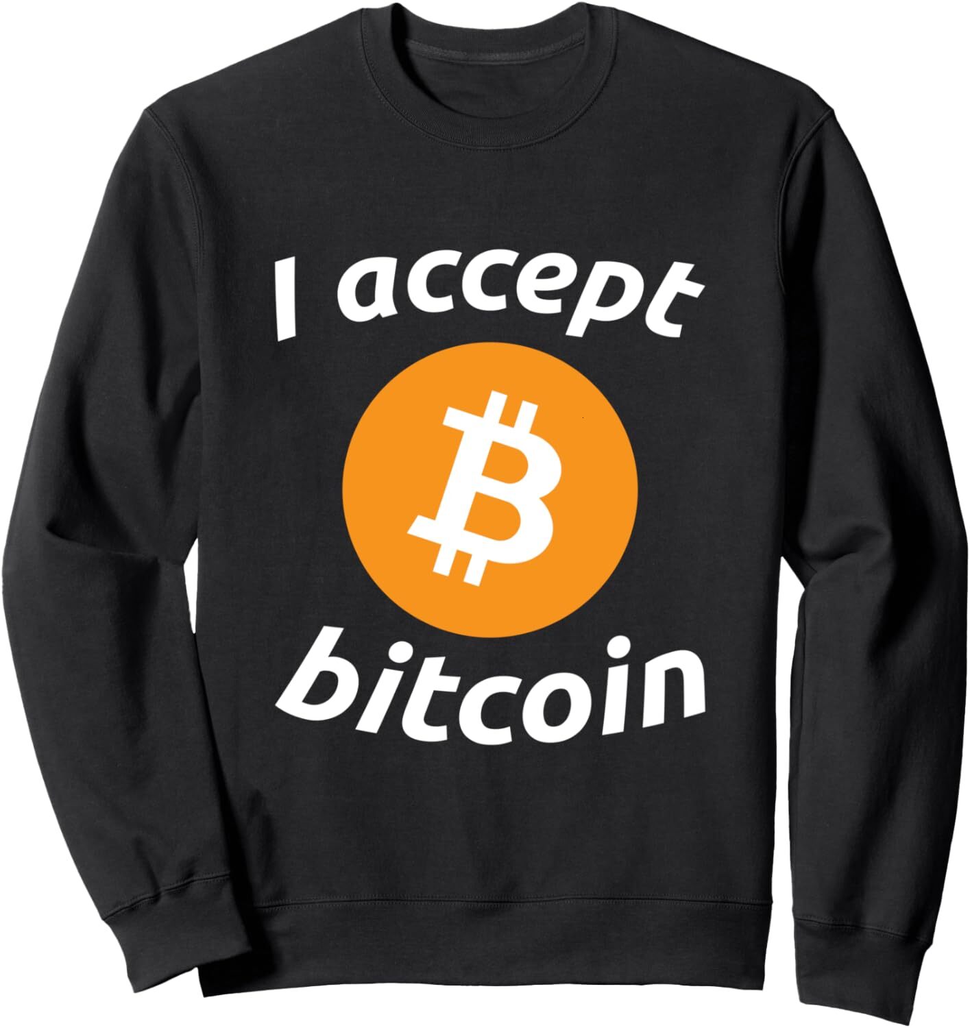 Long Sleeve Shirts for Men sweatshirt I Accept Bitcoin CryptoCurrency Money Geek Gift Sweatshirt Tee Streetwear Casual tops clothes