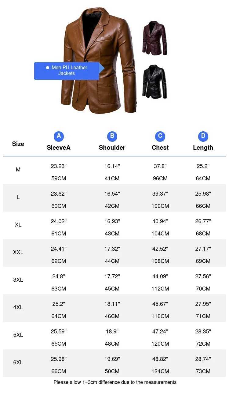 Autumn Mens PU Leather Jackets Fashion Men Retro Lapel Biker Coats Mens Casual Buiness Leather Trench Jackets Clothing 6XLX240913