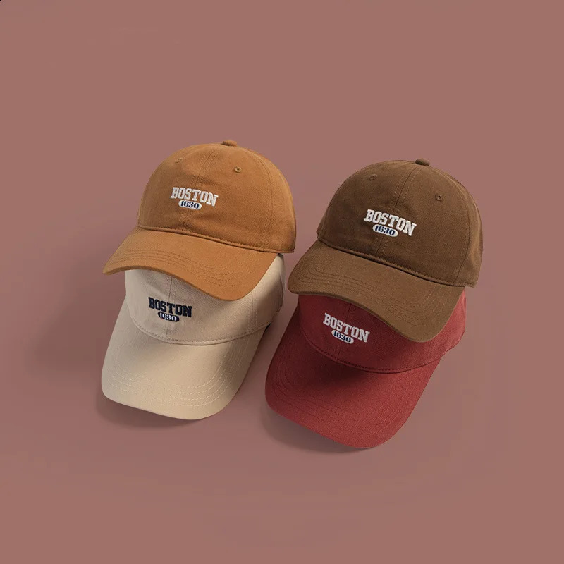 Embroidered baseball cap casual solid color dad hat breathable adjustable sun for womens daily use 240906