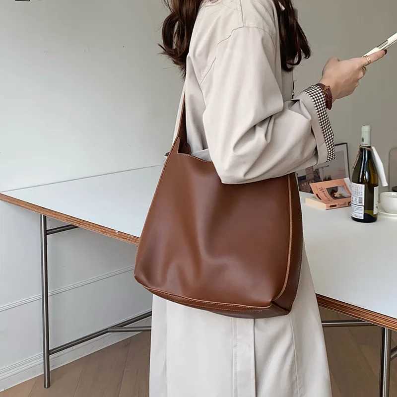 All Match Women Shoulder Bag Solid Fashion Handbag Crossbody Women s Minimalist Pu Leather for Work 240913