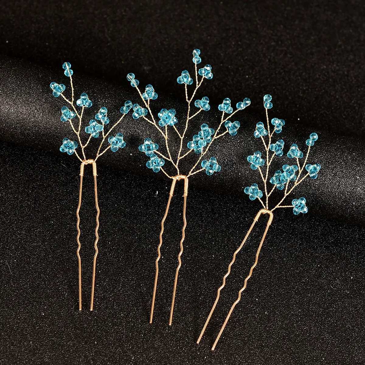 3 Pieces Of Womens U-Shaped Needle Metal Hair Clip Pearl Bridal Hair Clip Wedding Hairstyle Design ToolX240913