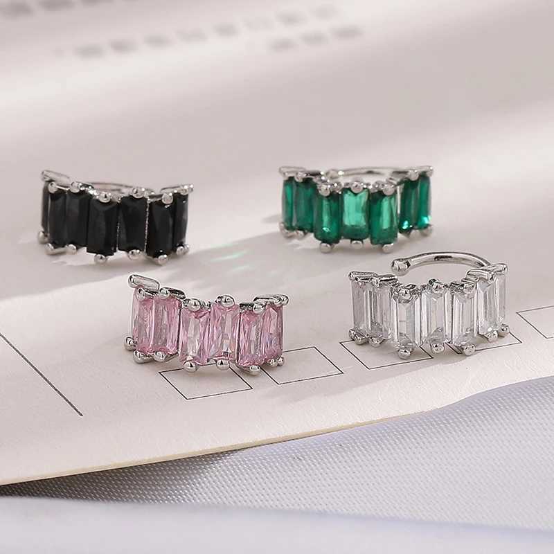 Winoneday 1Pcs Multicolour Irregular Block Zircon Clip for Women Ear Cuff Without Piercing Earrings JewelryX240913