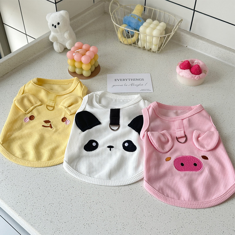 Summer Dog Clothes for Small Dogs Thin Cute Dog Vest Puppy Clothes Breathable Chihuahua Clothes Cat Vest Pet Supplies