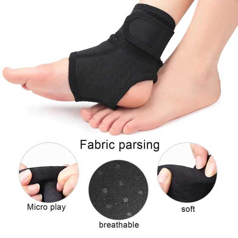 Unisex Adjustable Ankle Brace Support Elastic High Protect Safety Running Basketball Ankle Brace Guard Sprain Heel Pain Relief Y240913