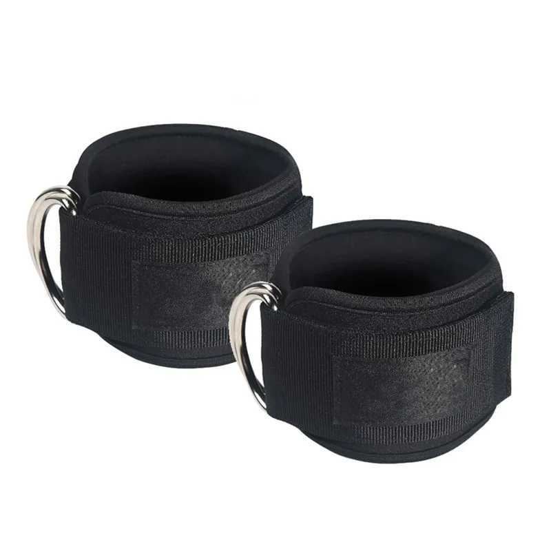 Fitness Adjustable D-Ring Ankle Straps Leg Muscle Trainer Cable Machines Foot Support Ankle Protector Hip Training Accessories Y240913